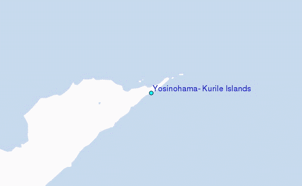 Yosinohama, Kurile Islands Tide Station Location Map
