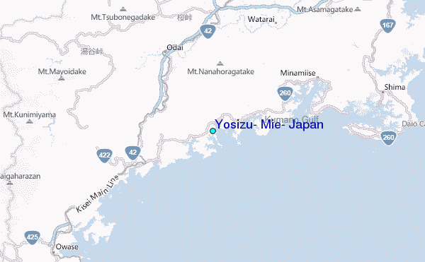 Yosizu, Mie, Japan Tide Station Location Map