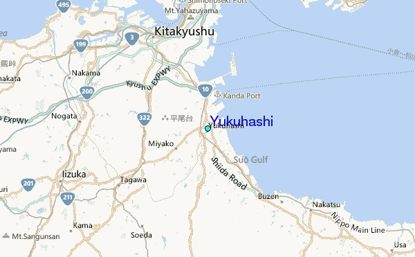 Yukuhashi Tide Station Location Map