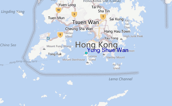Yung Shue Wan Tide Station Location Map