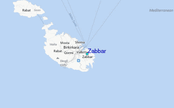 Zabbar Tide Station Location Map