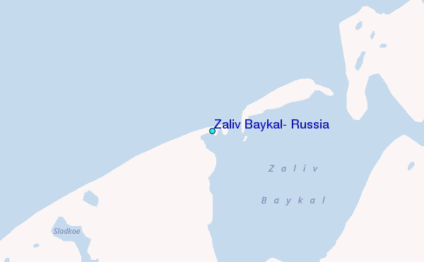 Zaliv Baykal, Russia Tide Station Location Map