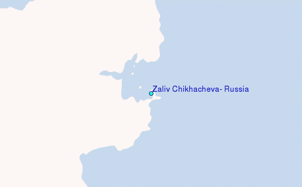 Zaliv Chikhacheva, Russia Tide Station Location Map