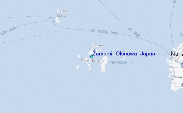 Zamami, Okinawa, Japan Tide Station Location Map