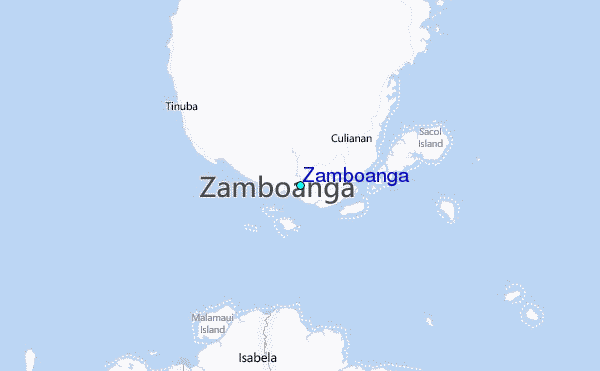 Zamboanga Tide Station Location Map