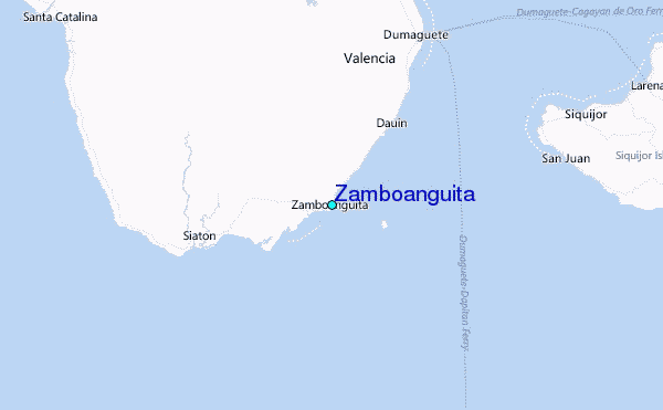 Zamboanguita Tide Station Location Map