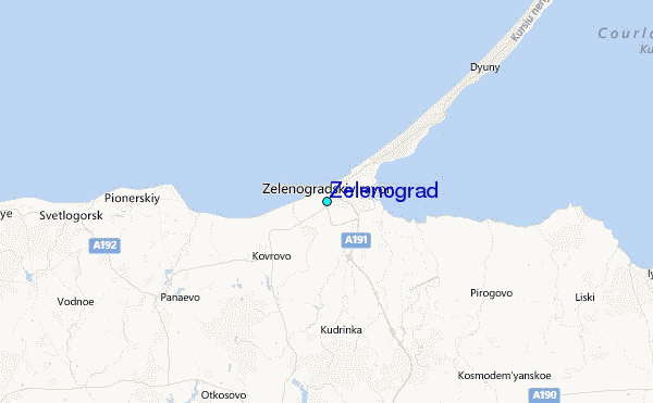 Zelenograd Tide Station Location Map