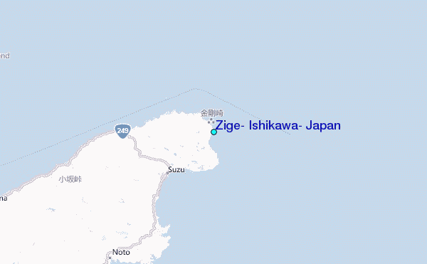 Zige, Ishikawa, Japan Tide Station Location Map