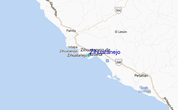 Zihuatanejo Tide Station Location Map