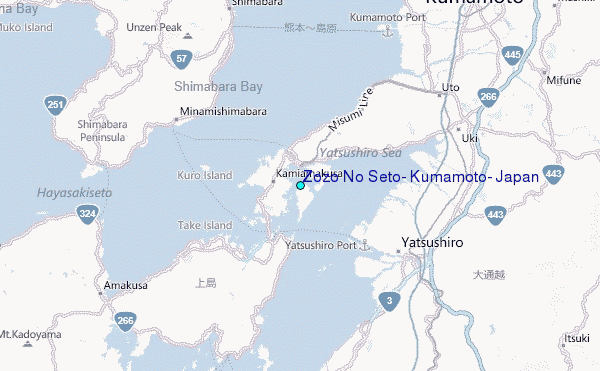 Zozo No Seto, Kumamoto, Japan Tide Station Location Map