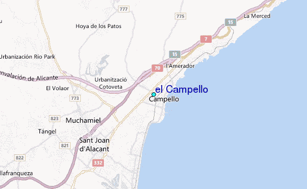 el Campello Tide Station Location Guide