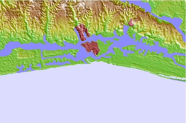 Tide stations located close to Abidjan, Cote D'Ivoire