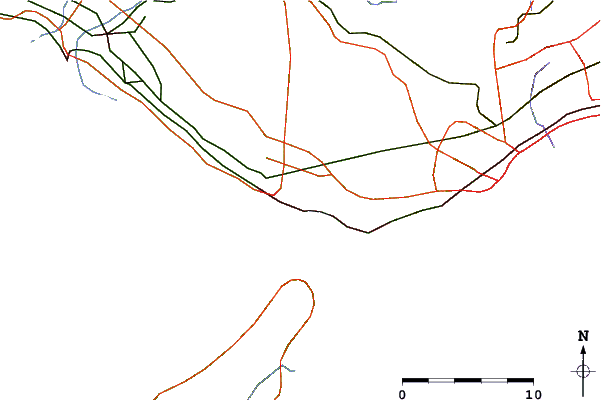 Roads and rivers around Akasi, Hyogo, Japan