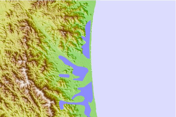 Tide stations located close to Al Fujayrah, U.A.E.