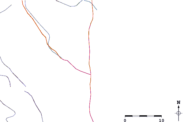 Roads and rivers around Al Fujayrah, U.A.E.