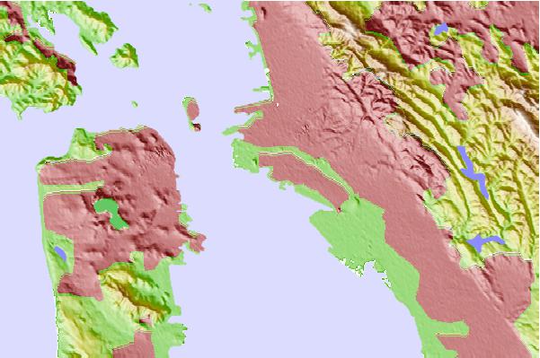 Tide stations located close to Alameda, San Francisco Bay, California