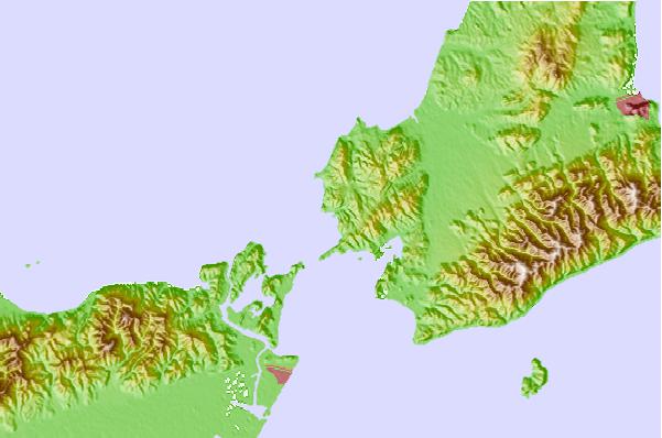 Tide stations located close to Anaga Ura, Hyogo, Japan