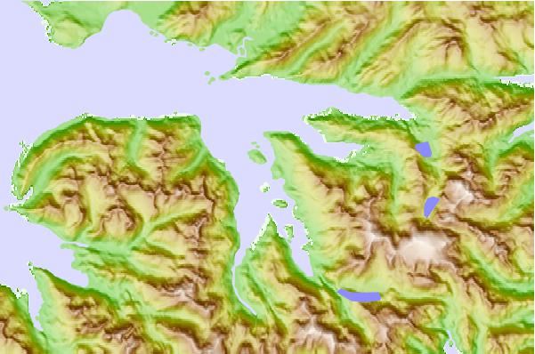 Tide stations located close to Anderson Bay, Unalaska Island, Alaska