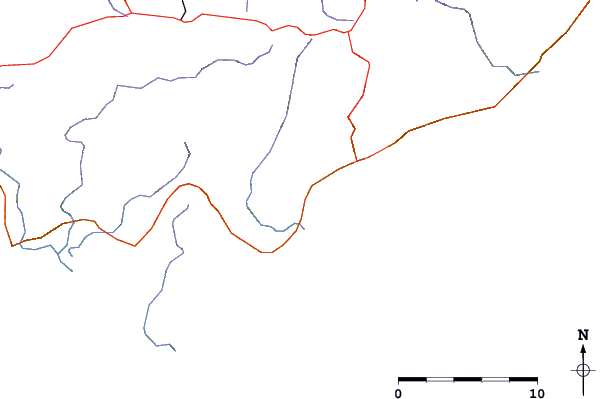 Roads and rivers around Apollo Bay, Australia