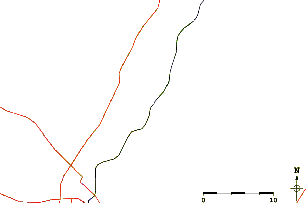 Roads and rivers around Aquia Creek, Virginia