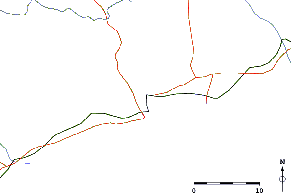 Roads and rivers around Ayamonte, Spain