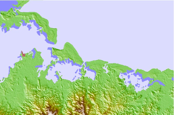 Tide stations located close to Bahía de Levisa entrance, Cuba