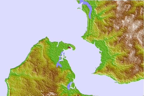 Tide stations located close to Banjul, Gambia