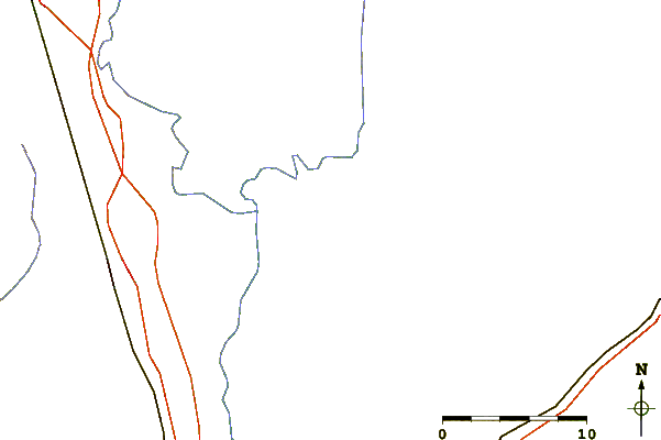 Roads and rivers around Bannermans Branch, Northeast River, North Carolina