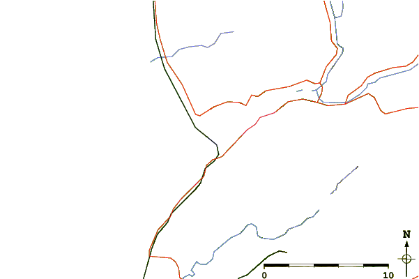 Roads and rivers around Barmouth, Wales