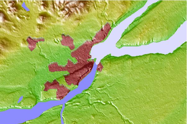 Tide stations located close to Bassin De La Riviere St-Charles, Quebec