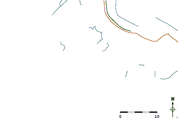 Roads and rivers around Bastian Island, Mississippi River Delta, Louisiana