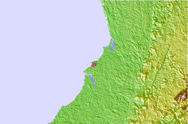 Tide stations located close to Bata, Equatorial Guinea