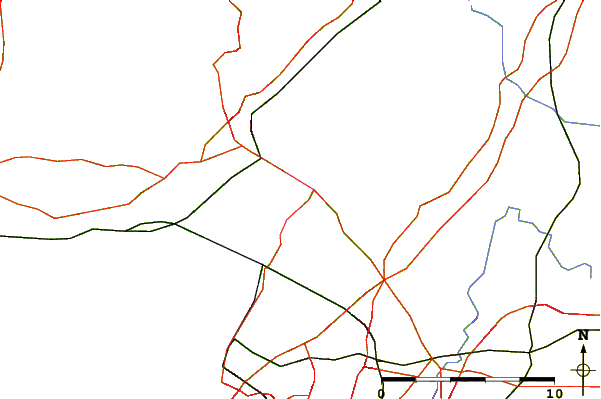 Roads and rivers around Beachley (Aust), Severn River, England