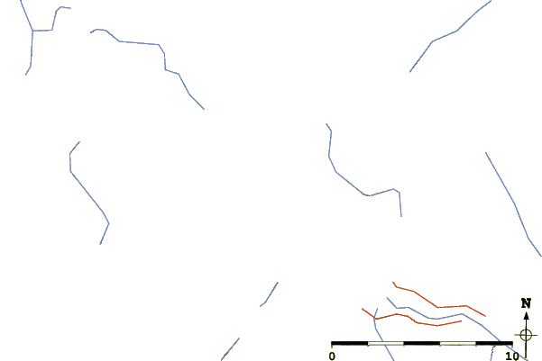 Roads and rivers around Bear Bay, Peril Strait, Alaska