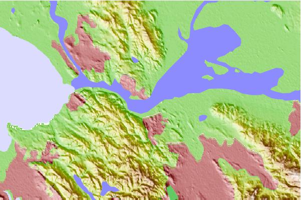 Tide stations located close to Benicia, Carquinez Strait, California