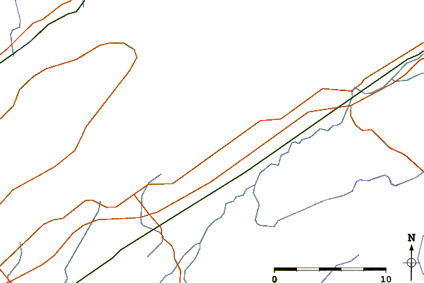 Roads and rivers around Berthier, Quebec