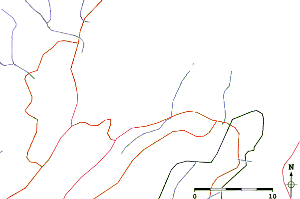 Roads and rivers around Big Bras D'or, Nova Scotia