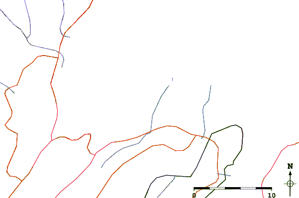 Roads and rivers around Black Rock Point, Nova Scotia