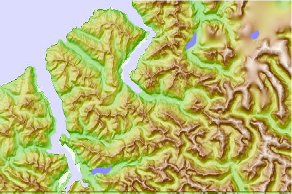 Tide stations located close to Bligh Sound, New Zealand