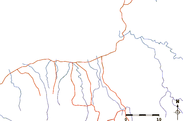 Roads and rivers around Boroon