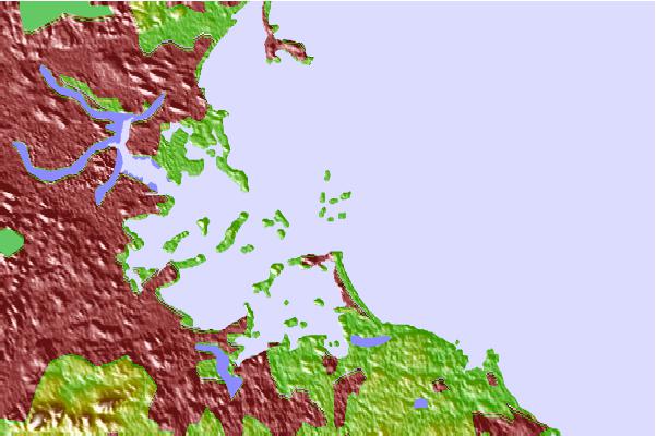 Tide stations located close to Boston Light, Boston Harbor, Massachusetts