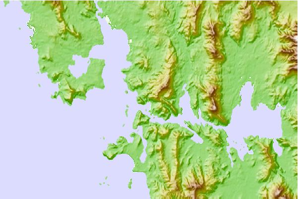 Tide stations located close to Bramble Cove, Tasmania