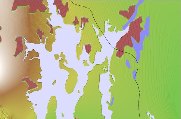 Tide stations located close to Bristol Point, Narragansett Bay, Rhode Island