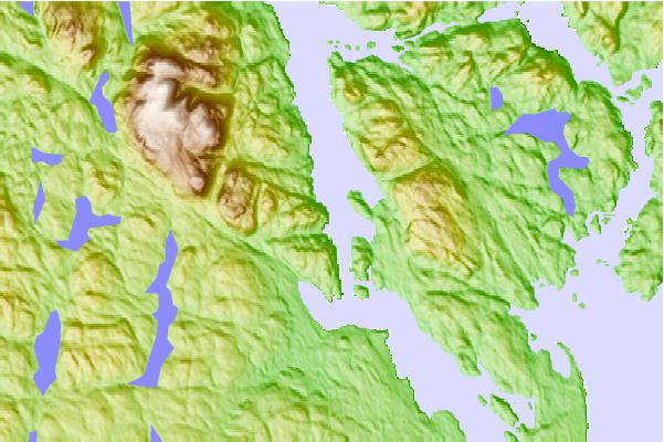 Tide stations located close to Brown Bay, British Columbia