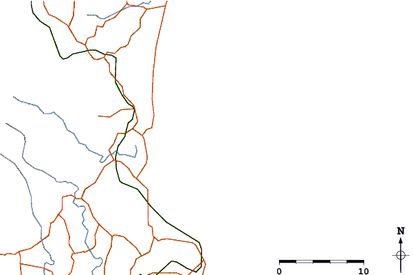 Roads and rivers around Brunswick Heads, Australia