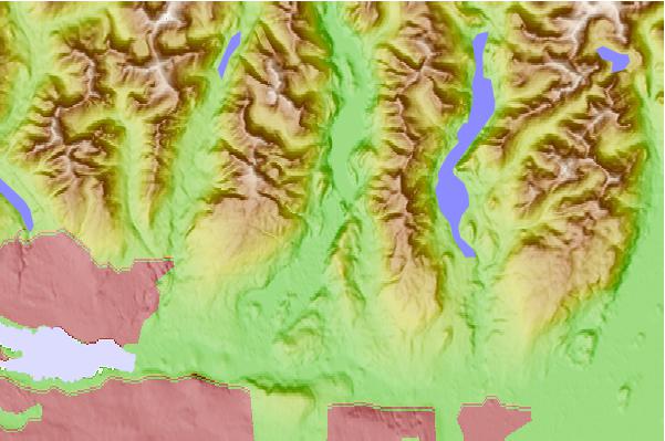 Tide stations located close to Buntzen Lake, British Columbia