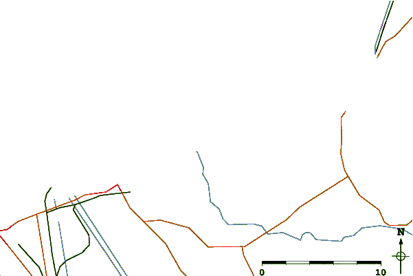 Roads and rivers around Cadzand, Netherlands