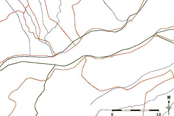 Roads and rivers around Campbellton, New Brunswick