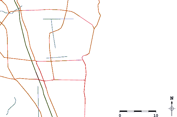 Roads and rivers around Canaveral Harbor Entrance, Florida