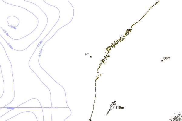 Shoreline around Cap Boujdour, Western Sahara